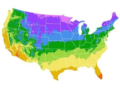 US Grass Growing Zones