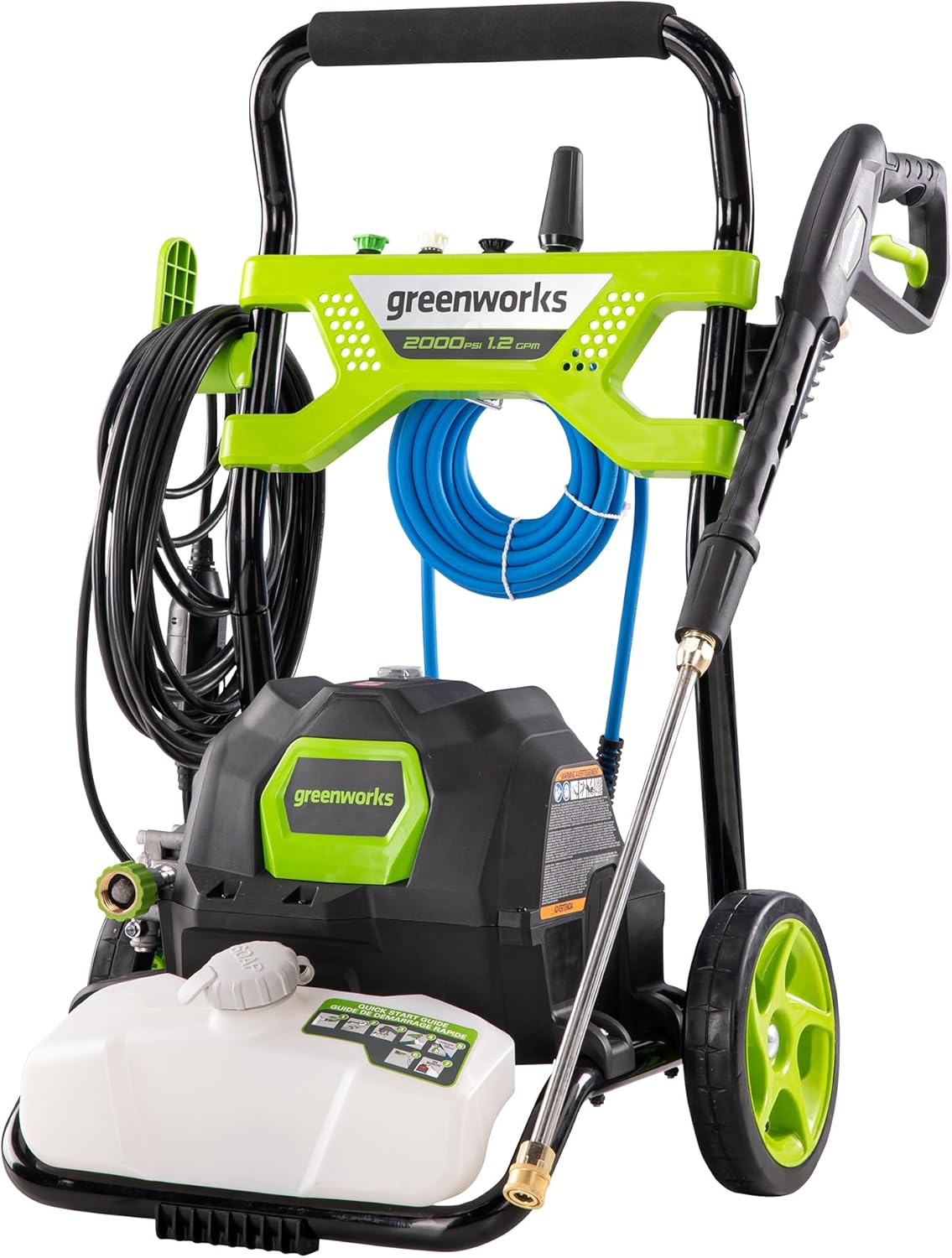 Pressure washing a concrete driveway