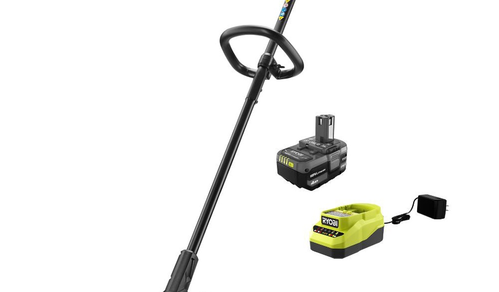 Ryobi ONE+ 18V P20014 13-inch cordless battery string trimmer and edger with pivoting head