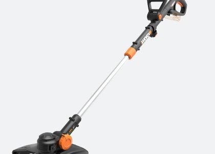 Worx WG170.9 20V Power Share GT Revolution cordless string trimmer and edger in 3-in-1 mode showing trimming, edging and mini mowing functions