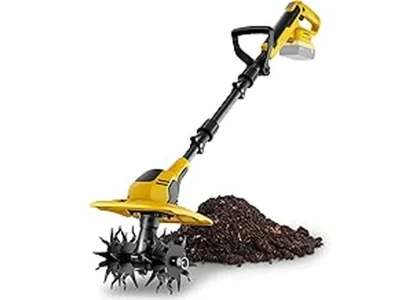 The image shows a selection of powerful garden tillers, perfect for finding the best under $300.