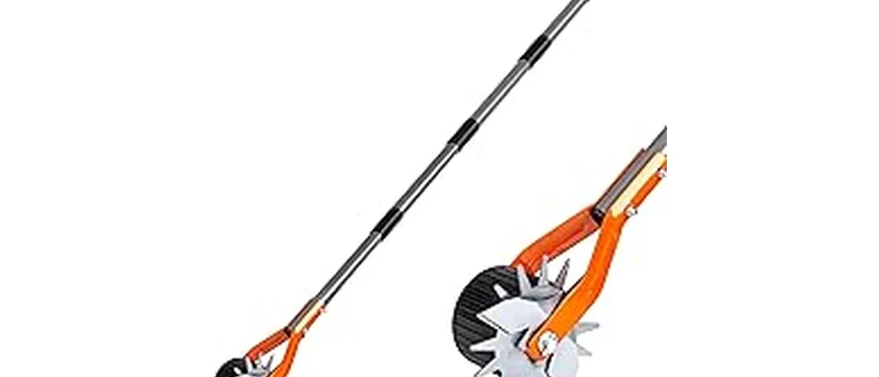 The image shows a collection of electric and gas lawn edgers lined up, representing the best under $100.