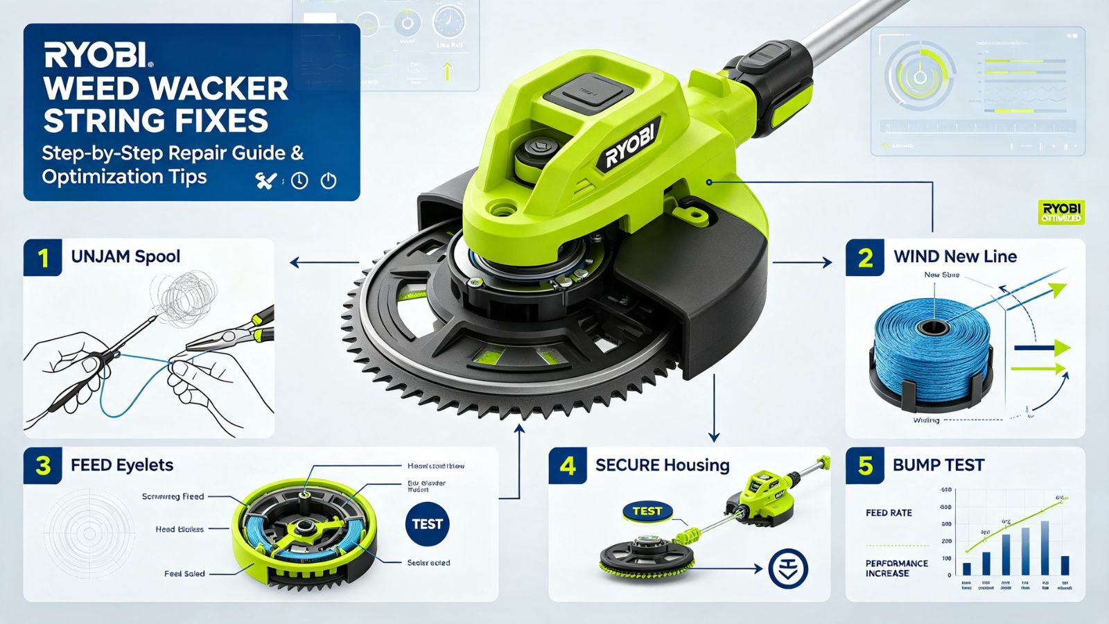 Ryobi Weed Wacker String fixes