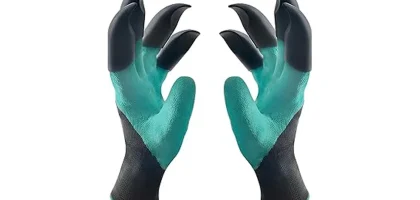The image shows a variety of durable gardening gloves, perfect for a selection of best gardening gloves under $20.