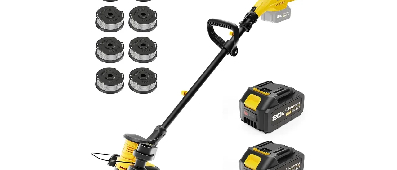 20V 12” 2-in-1 Cordless String Trimmer & Electric Lawn Edger