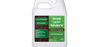 Liquid Soil Loosener- Soil Conditioner-Use alone or when Aerating with Mechanical Aerator or Core Aeration- Simple Lawn Solutions- Any Grass Type-Great for Compact Soils, Standing water, Poor Drainage