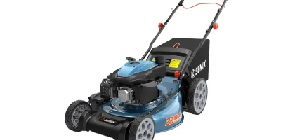 SENIX 22Inch 201cc 3-in-1 Gas Lawn Mower, Rear Wheel Self-Propelled Mower
