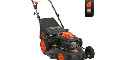 YARDMAX 22 in. 201cc Select PACE 6 Speed CVT High Wheel FWD 3-in-1 Gas Walk Behind Self Propelled Lawn Mower, Black (YG2860)