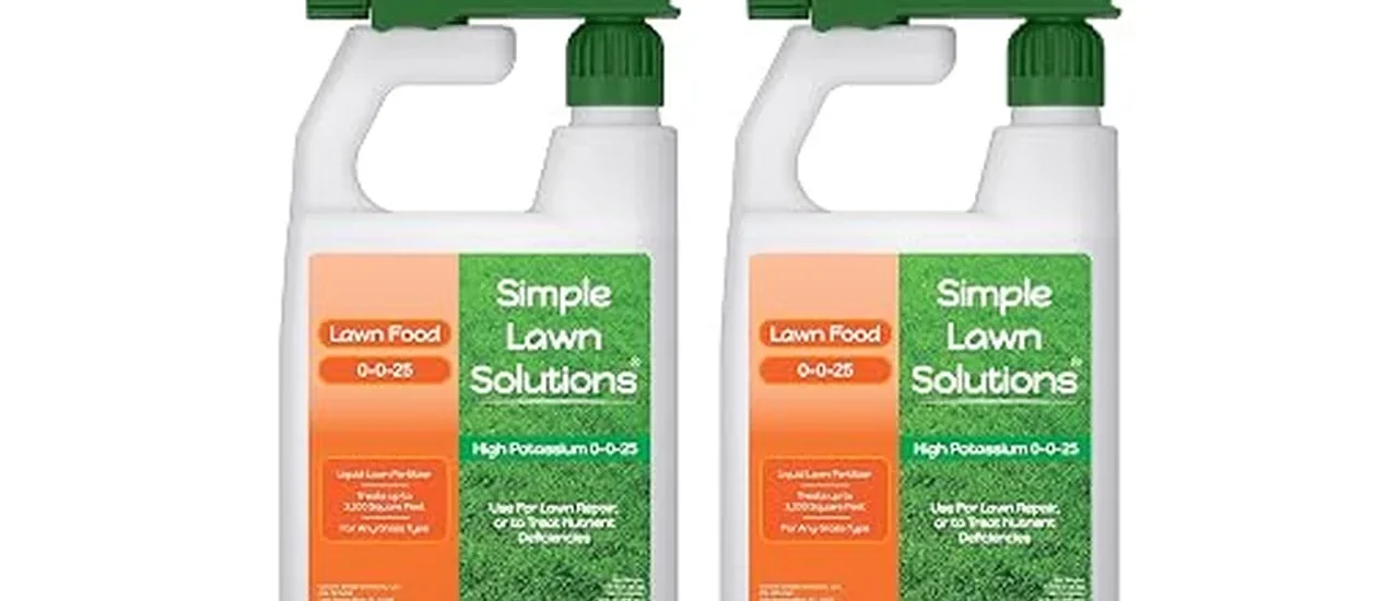 This image shows a bag of granular lawn fertilizer for a fall application.