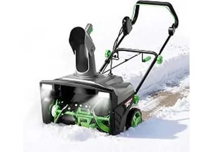 This image shows powerful snow blowers clearing heavy wet snow, perfect for the top 10 list.