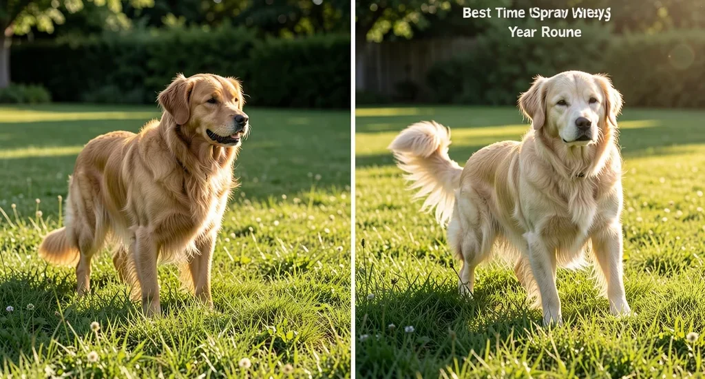 Best Time to Spray Weeds Safely Around Pets Year Round