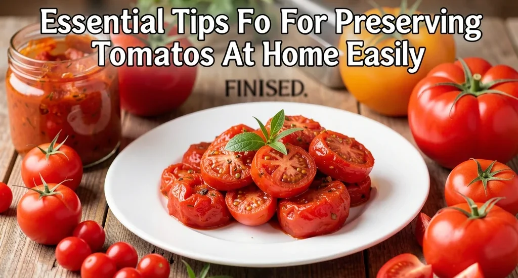 Essential Tips For Preserving Tomatos At Home Easily
