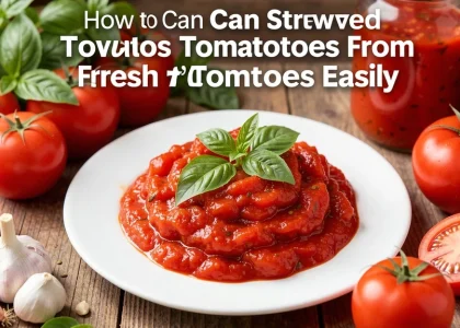 How to Can Stewed Tomatoes From Fresh Tomatoes Easily