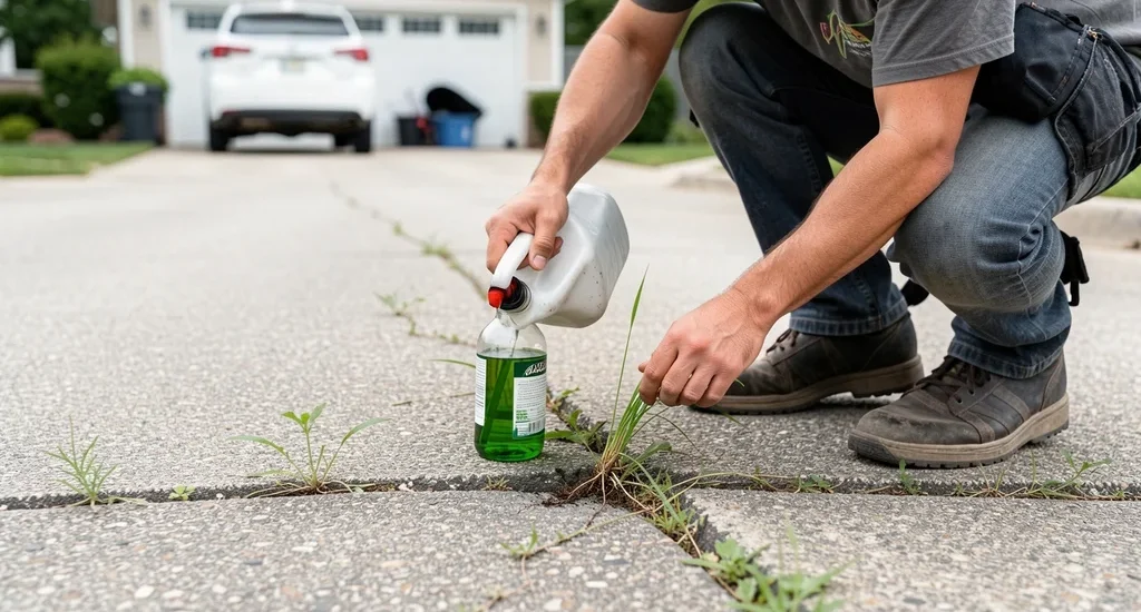 How to Kill Weeds in Driveway Without Damaging Pavement