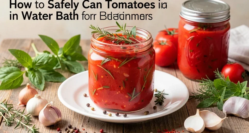 How to Safely Can Tomatoes in Water Bath for Beginners