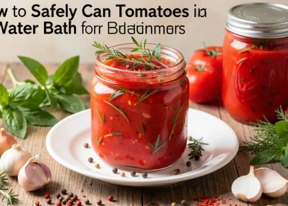 How to Safely Can Tomatoes in Water Bath for Beginners
